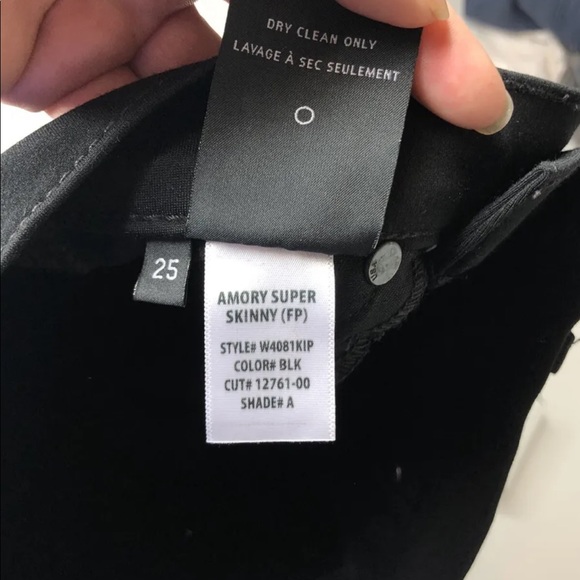 Hudson Amory Super Skinny Moto Stripe Jeans - Picture 7 of 8